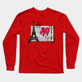 Vintage mail from Paris Long Sleeve T-Shirt